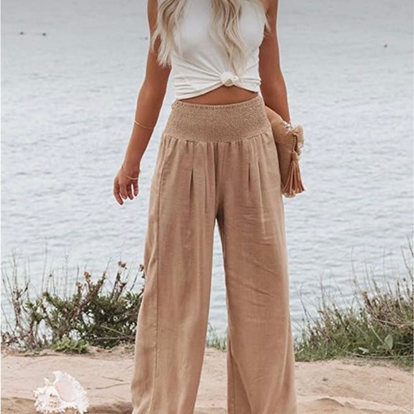 Gorgeous boho black Italian lounge pants size small - Picture 3 of 9